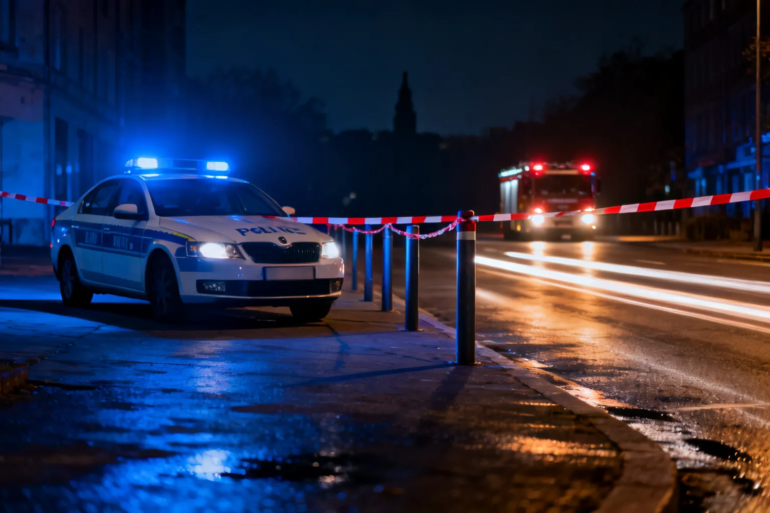 Policja zabezpieczyła mecz Śląska Wrocław z Widzewem; odpalono race na trybunach