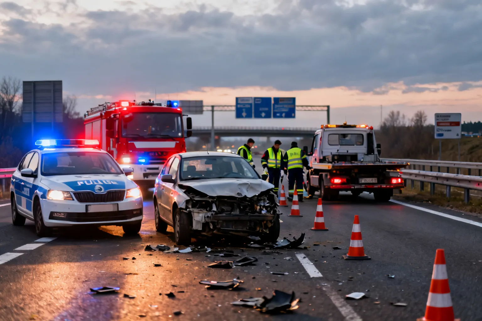 A4 174 km – wypadek i zablokowany odcinek w kierunku Wrocławia