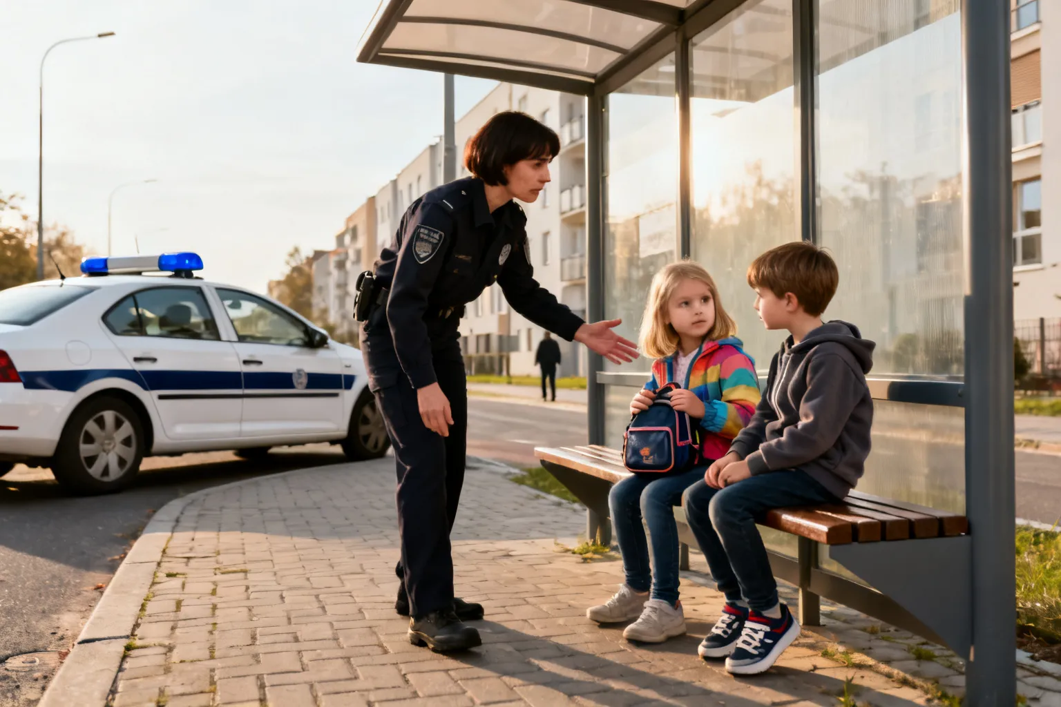 Dwoje dzieci znaleziono samotnie na przystanku we Wrocławiu