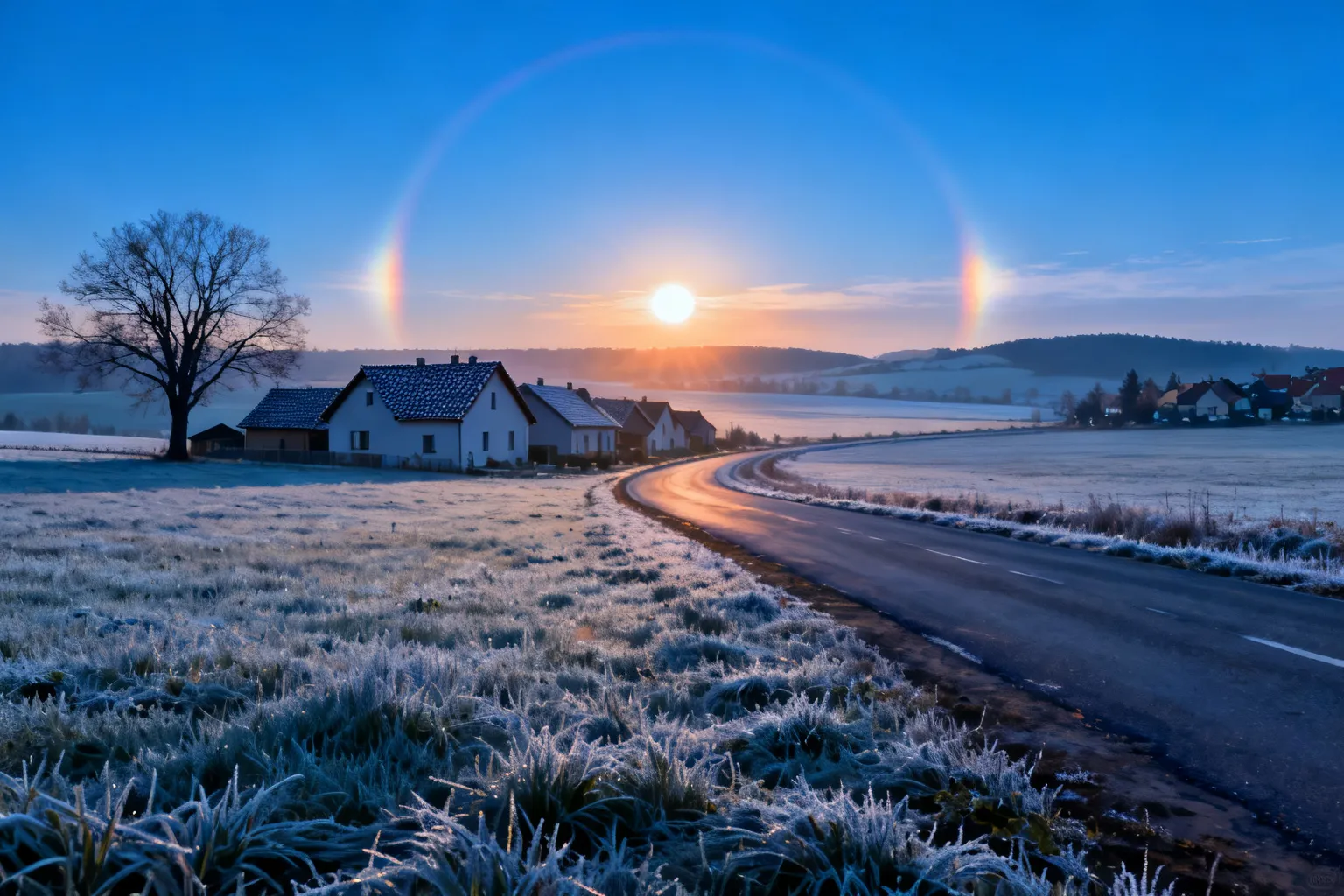 Parhelion nad Dolnym Śląskiem — co oznaczają dwa lub trzy Słońca?