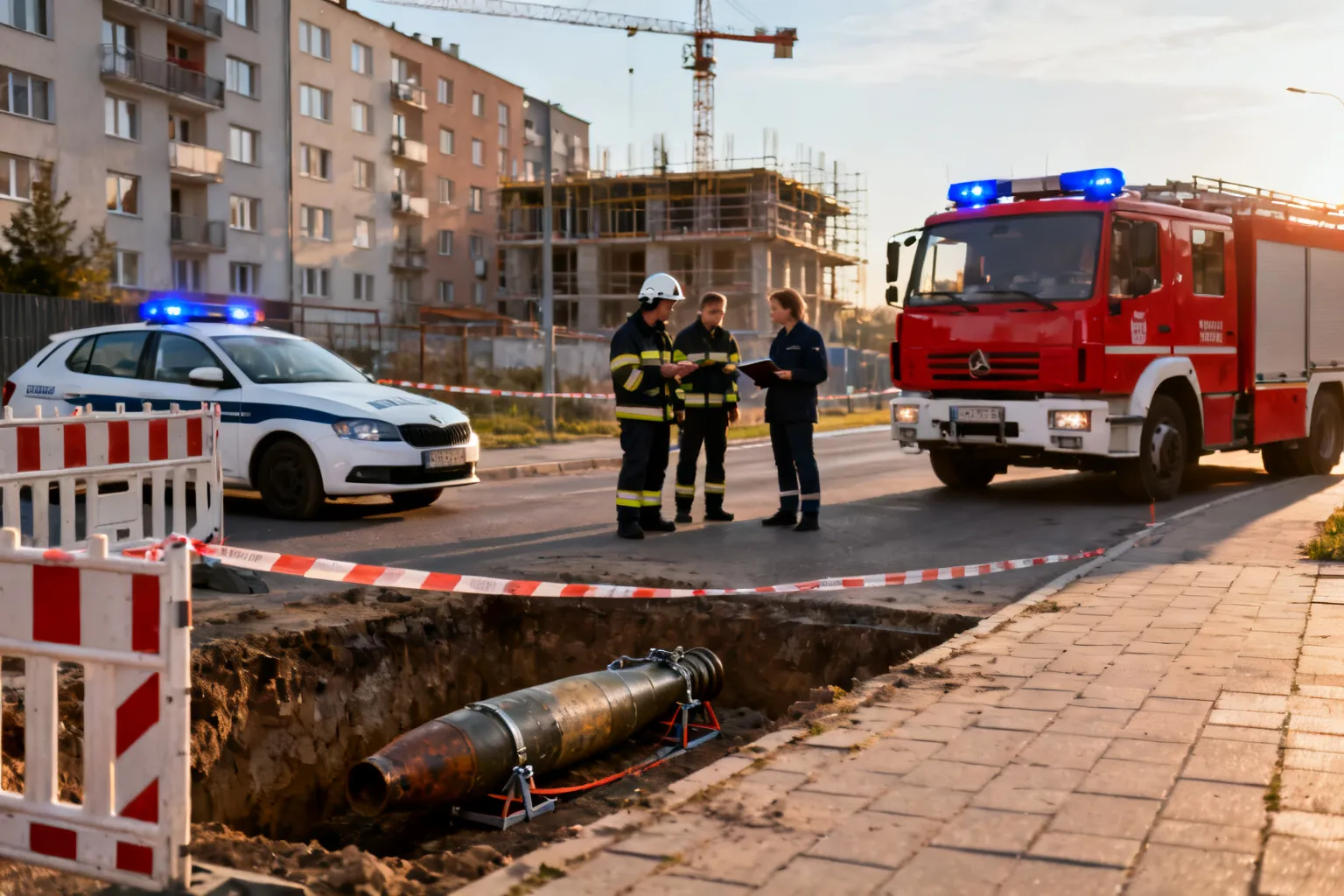 Niewybuch na budowie przy ul. Kolejowej we Wrocławiu — ewakuacja zakończona