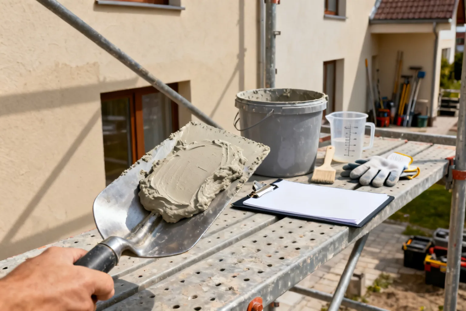 Jak zacierać tynk mineralny? Technika, mieszanie i warunki pracy