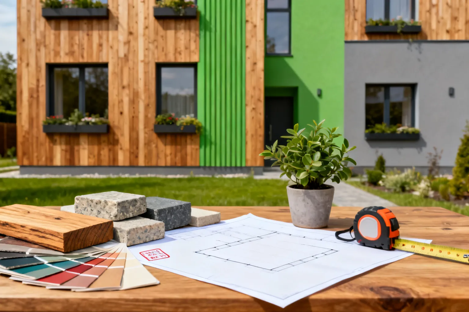 Biophilic design elewacje — jak zieleń i materiały naturalne zmieniają fasady