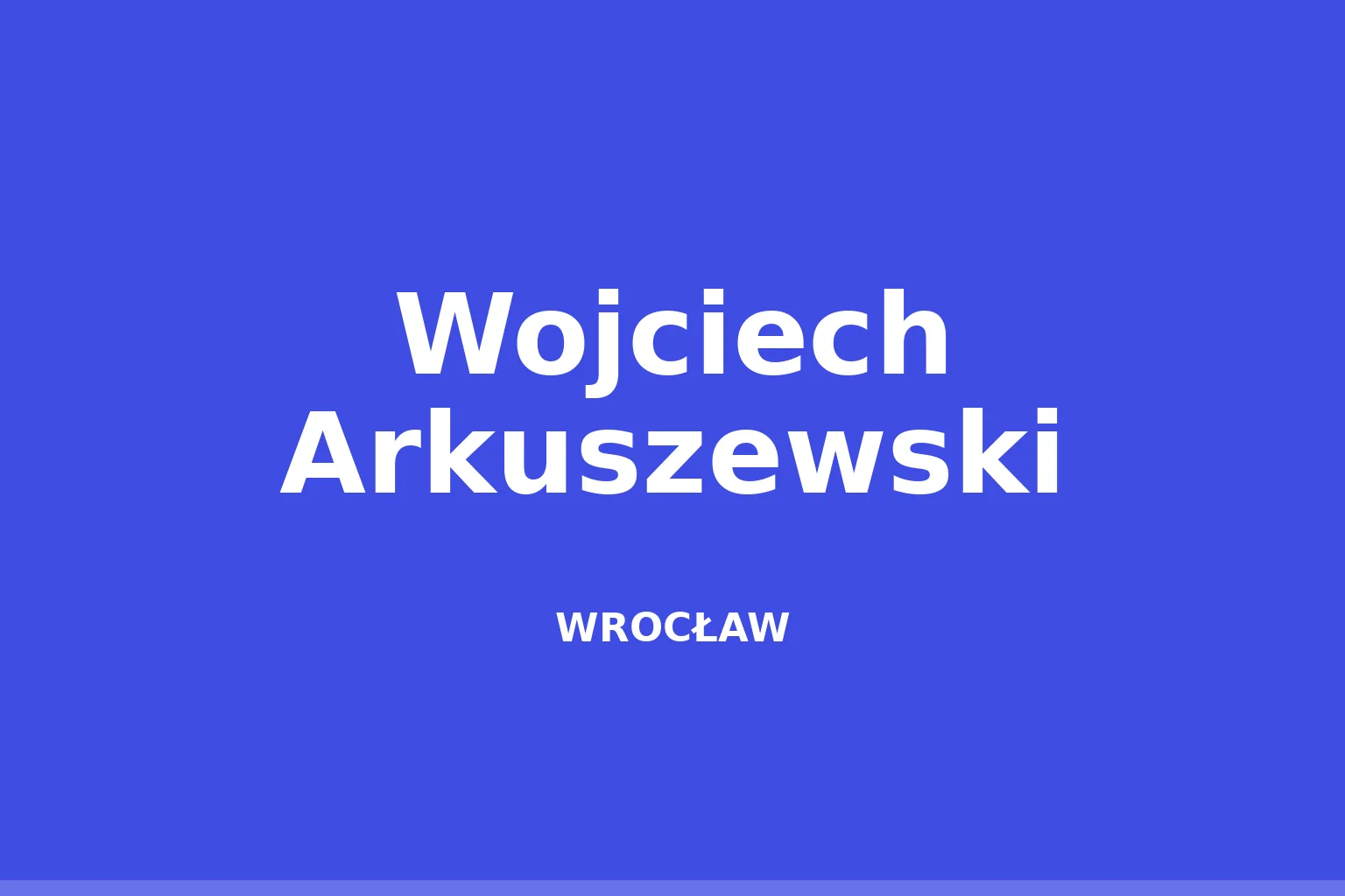 Wojciech Arkuszewski