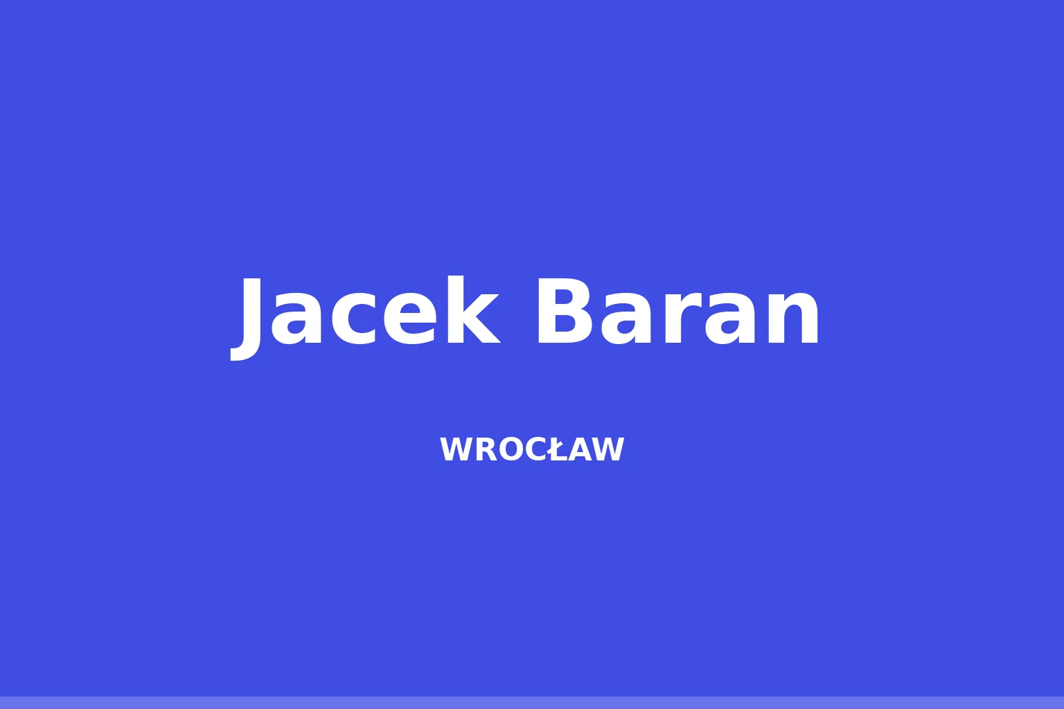 Jacek Baran