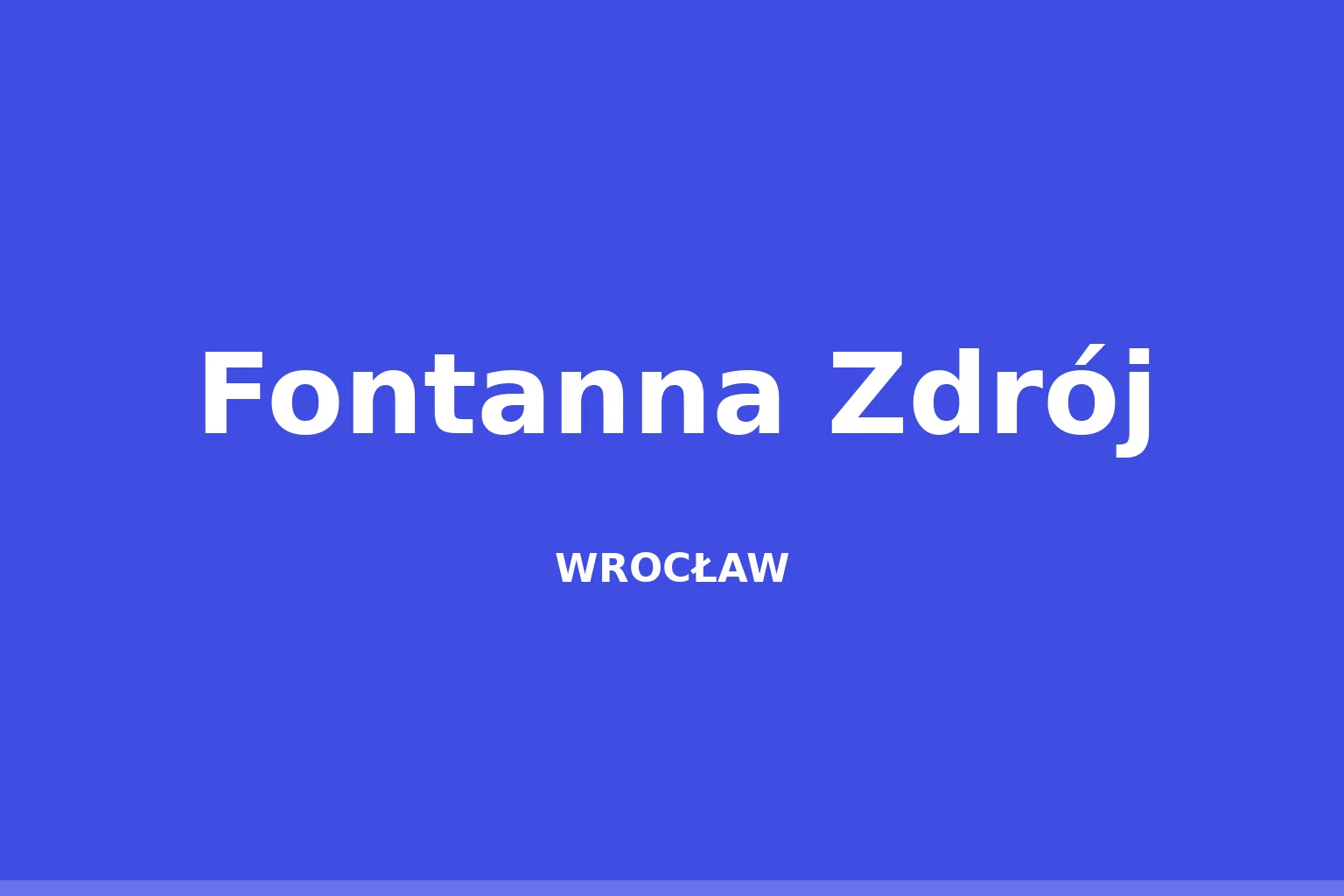 Fontanna Zdrój