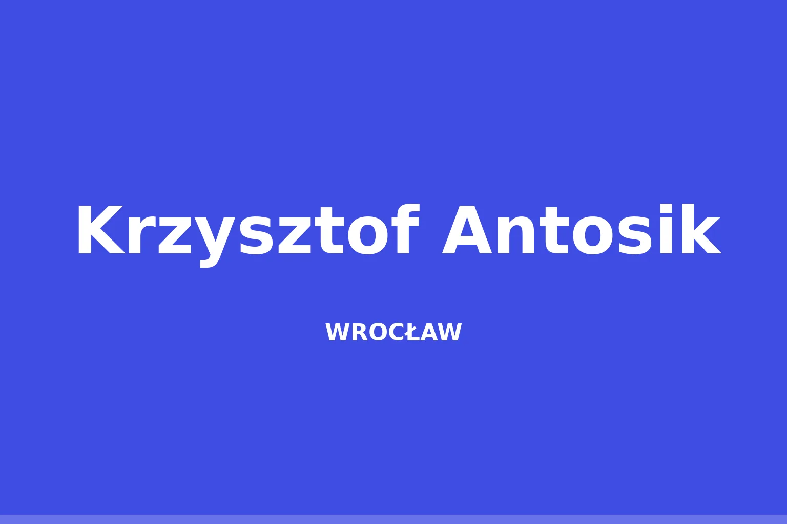 Krzysztof Antosik