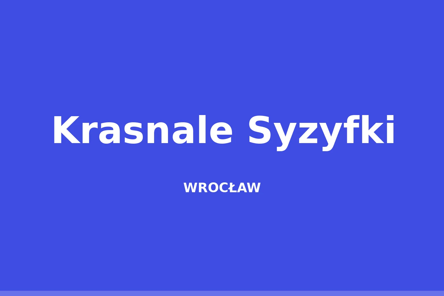 Krasnale Syzyfki